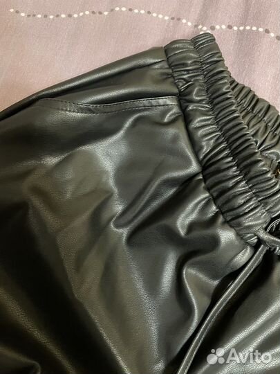 Брюки кожаные