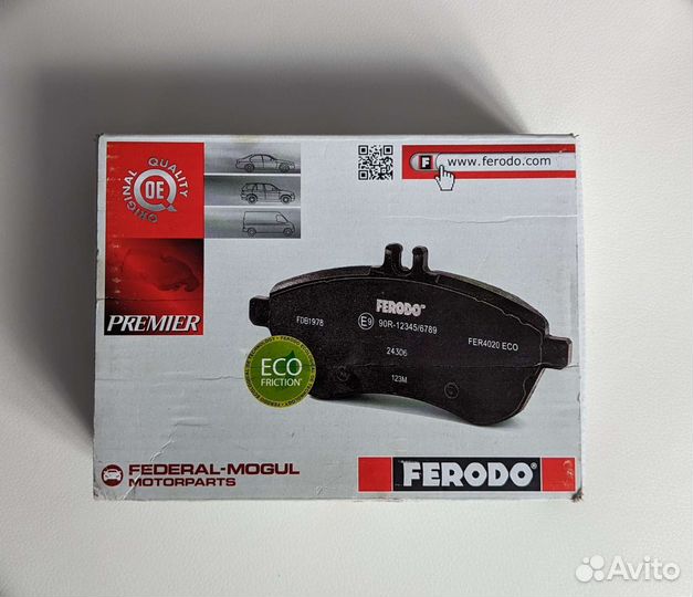 Колодки задние ferodo FDB4777