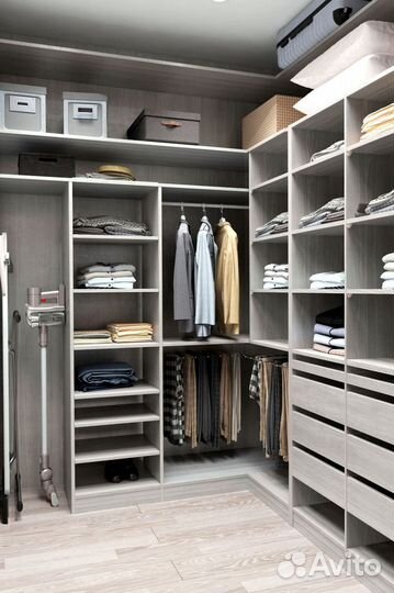 Гардеробная система на заказ в рассрочку