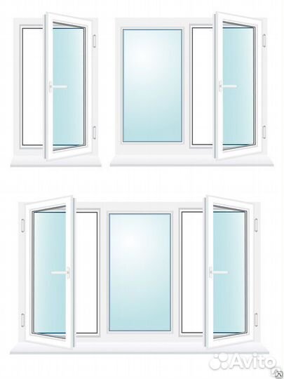Окно тройное