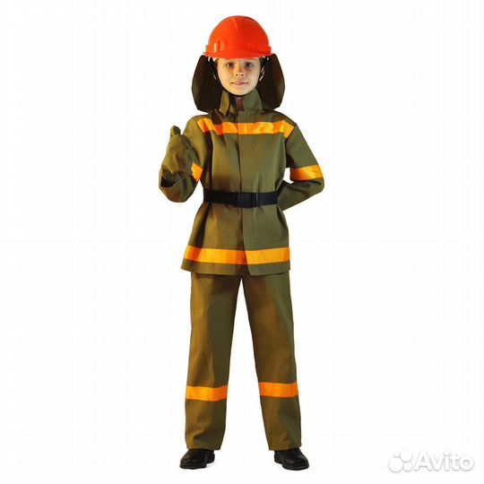 Карнавальный костюм «Пожарный (мчс)». Размер 128