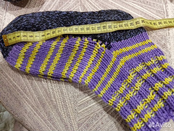 Вязаные носки ручная работа