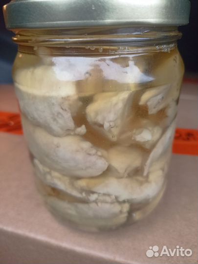 Печень трески в стекле