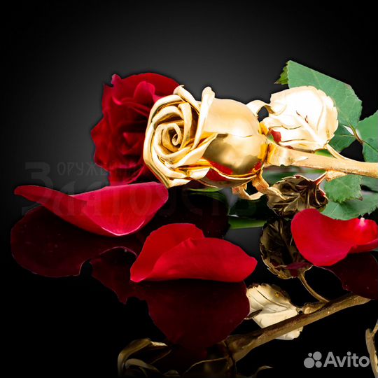 Сувенир Золотая роза подарочная