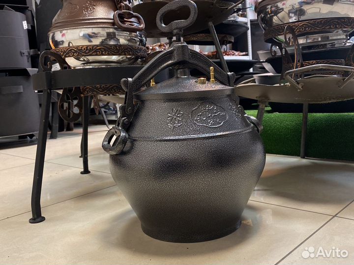Афганский казан 15 литров сб черный