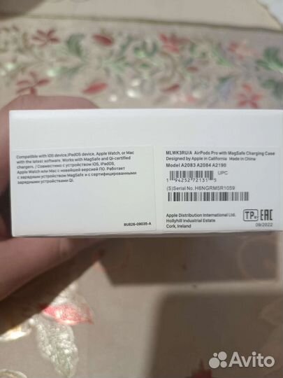 Беспроводные наушники apple airpods pro