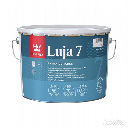 Краска моющаяся Tikkurila Luja Extra матовая база