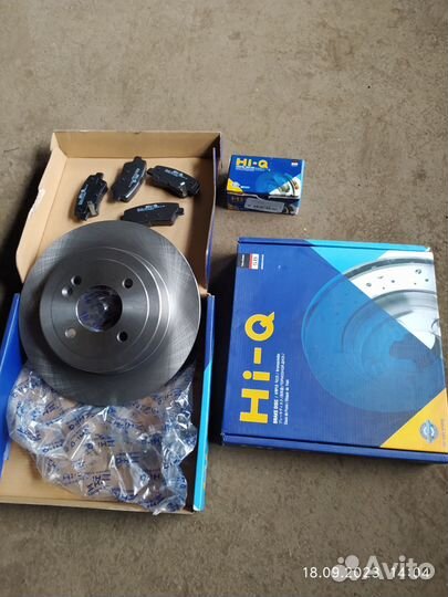 Задние диски и колодки solaris kia rio 3