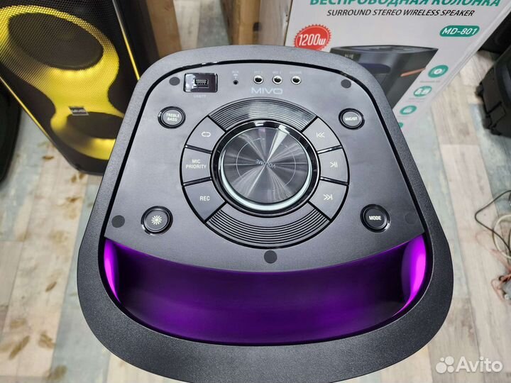 Акустическая система mivo 801 микрофон 2шт 120Ватт