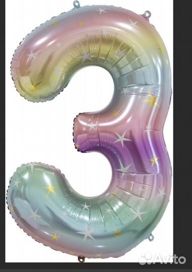 Фольгированные шары цифры 2,3,4 и другие