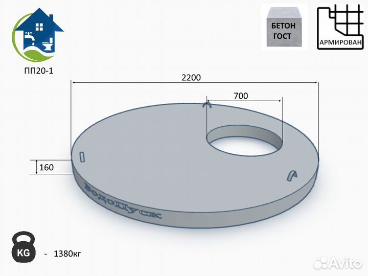 Жб плита перекрытия пп 20-1 напрямую с завода гост