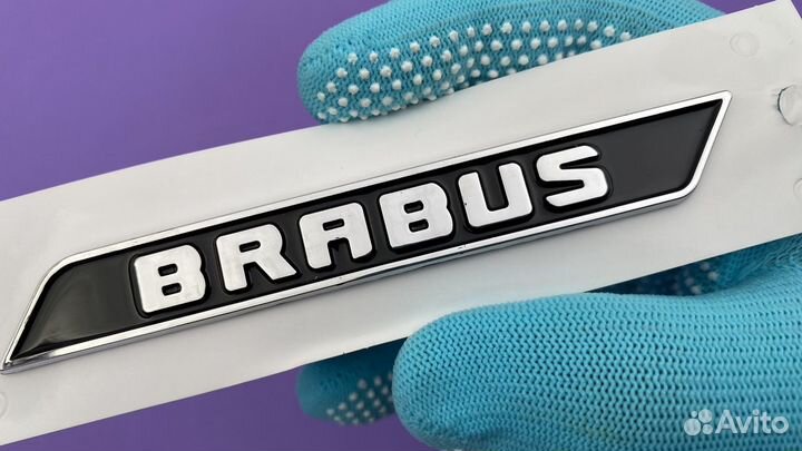 Шильдик Brabus хром