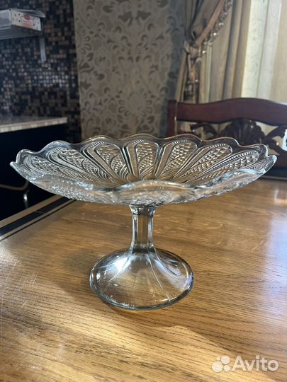 Ваза на ножке фруктовница СССР