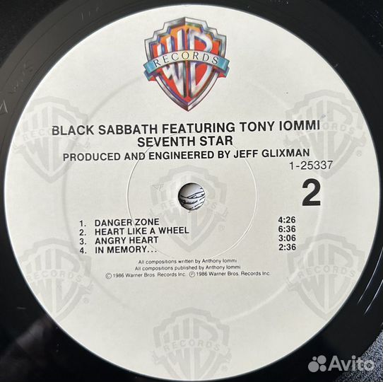LP Black Sabbath – Seventh Star US Orig