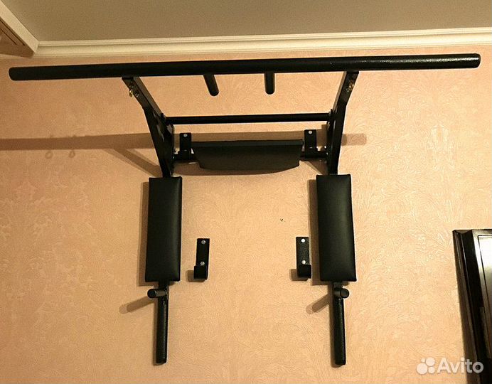 Турник брусья пресс 3в1 Воркаут прямой гриф с насе