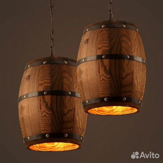 Светильник из бочки Loft&Сталь