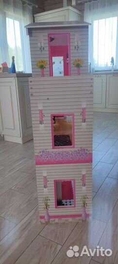 Кукольный домик для барби с лифтом