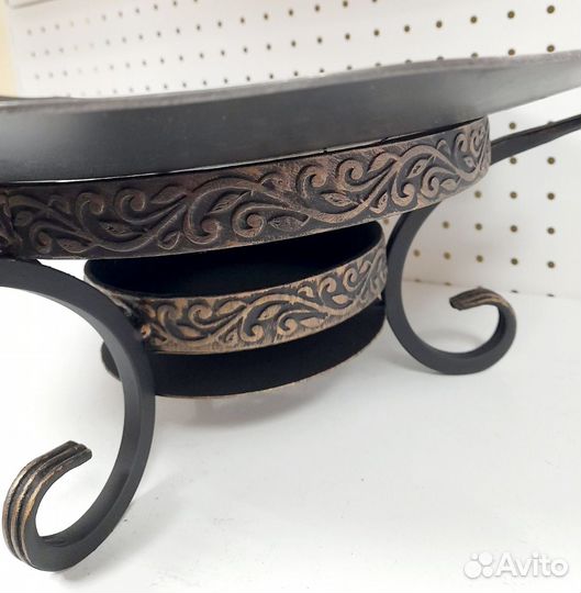 Садж стальной, подставка, крышка (набор)