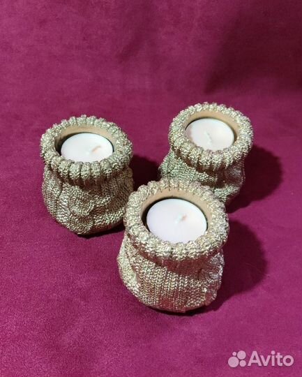 Подсвечник из гипса