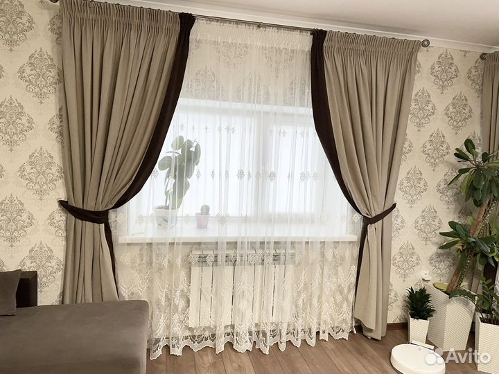 Комплект шторы и тюль