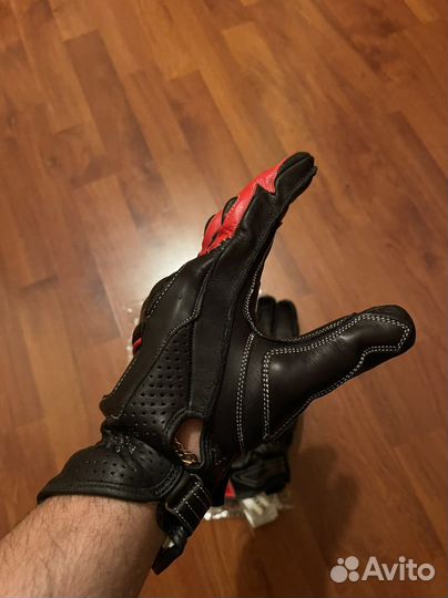 Мото перчатки Dainese Guanto 4 Stroke Evo крас-чер