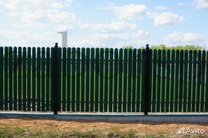 Забор из Штакетника Под Ключ