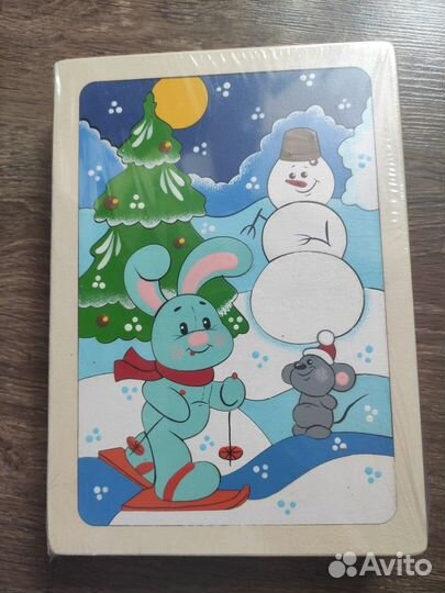 Набор деревянных пазлов