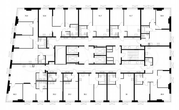 2-к. квартира, 41,7 м², 29/33 эт.