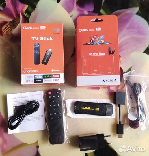 Андроид приставка для телевизора 4к Q96 stik
