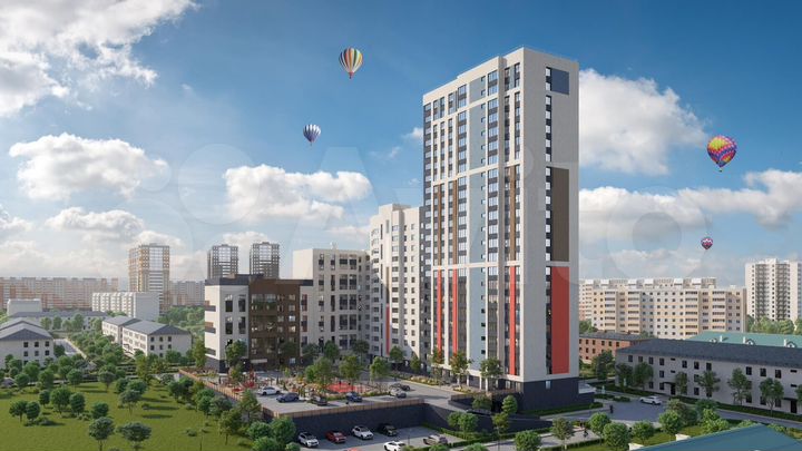 2-к. квартира, 57,8 м², 21/24 эт.