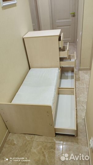 Детская кровать трансформер с тумбой (170х60 см)