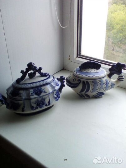 Гжель конфетница