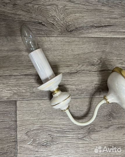 Фарфоровая люстра с бра