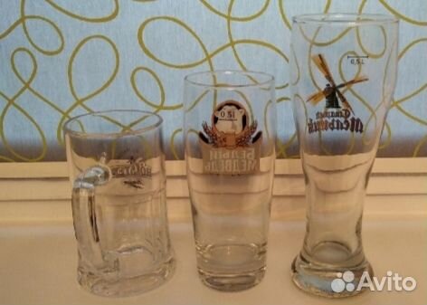 3 пивных бокала