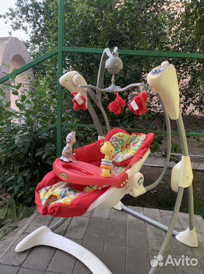 Детские электронные качели для новорожденных