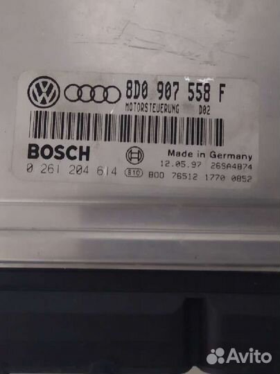 Эбу на аudi a4, b5 /vw passat b5, двигатель ADR