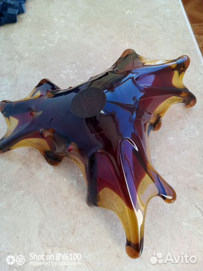 Ваза цветное стекло