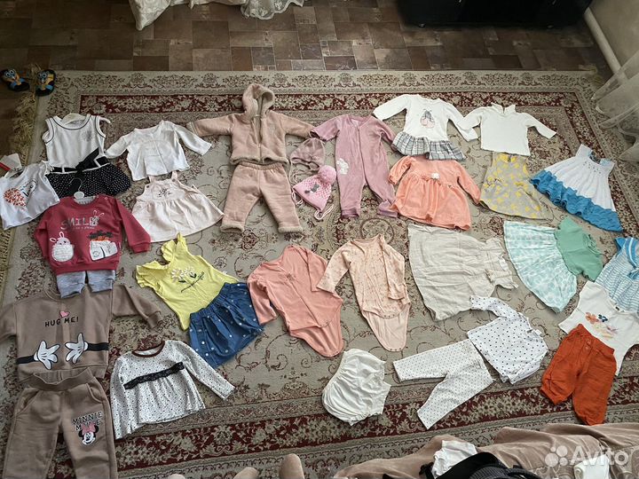 Детские вещи пакетом для девочек от 9 м до 1.5