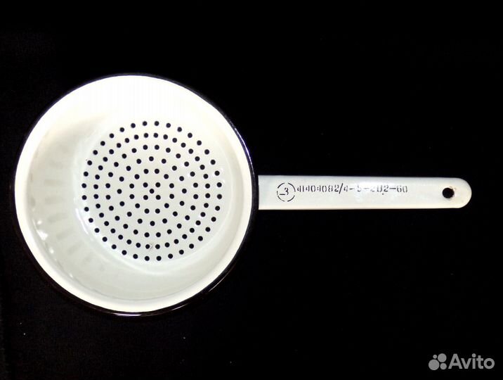 Дуршлаг винтажный эмалированный СССР