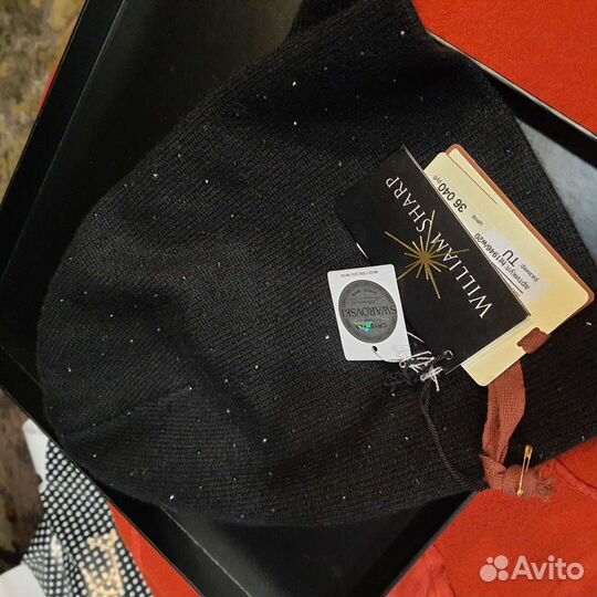 Шапка женская william sharp кашемир сваровски