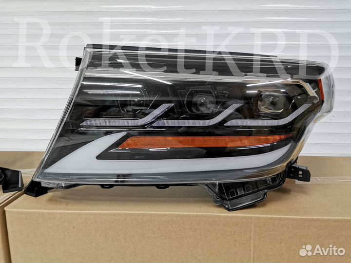 Фары Toyota Land Cruiser 200 07-15 Lexus style