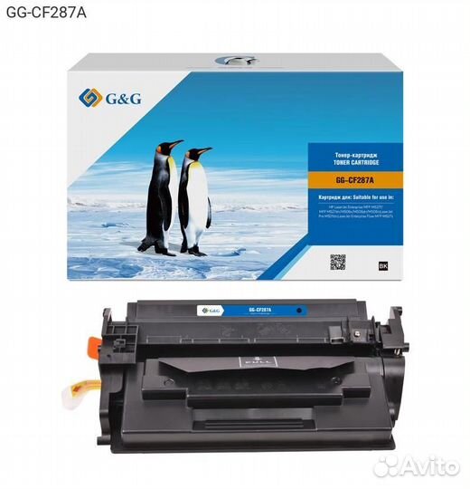 Тонер-картридж G&G 87A Лазерный Черный 9000стр, GG