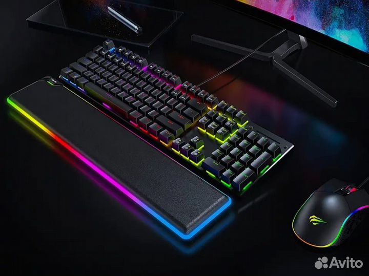 Подставка под запястье для клавиатуры RGB