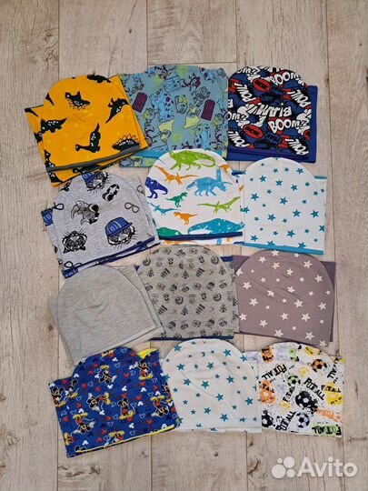 Шапочки и комплекты ручная работа от 0до10лет