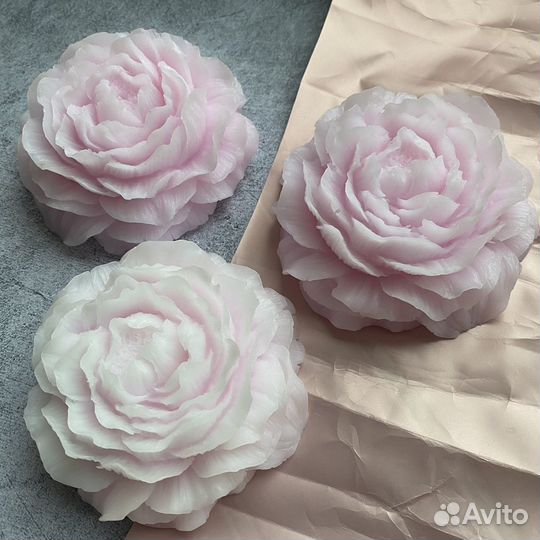 Мыло ручной работы пион