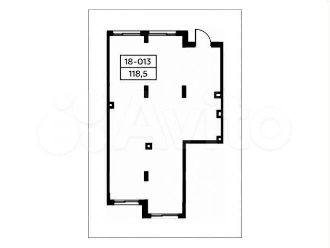 Аренда, торговое помещение, площадь 118.5 кв.м
