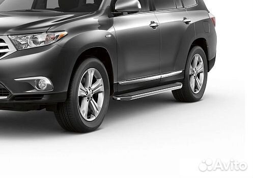 Порог-площадка Premium Toyota Highlander 2007-2014