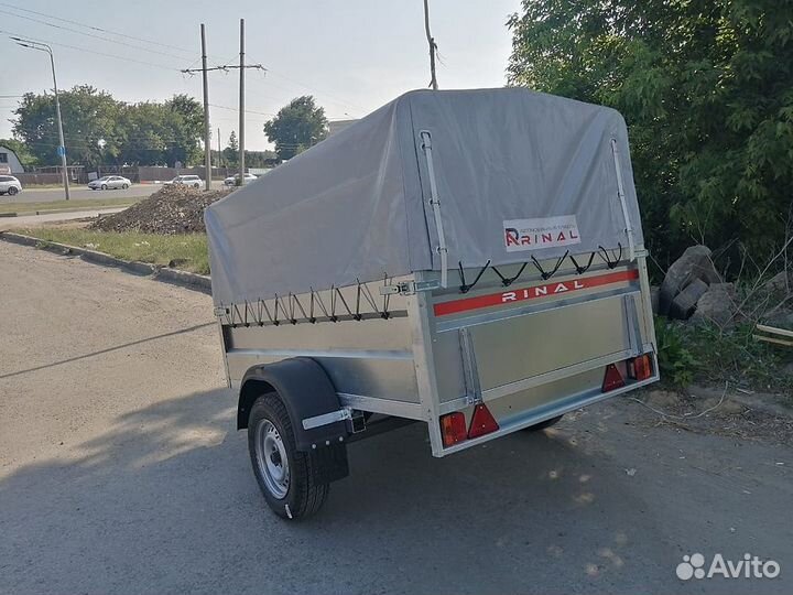 Легковой прицеп Rinal высокий тент
