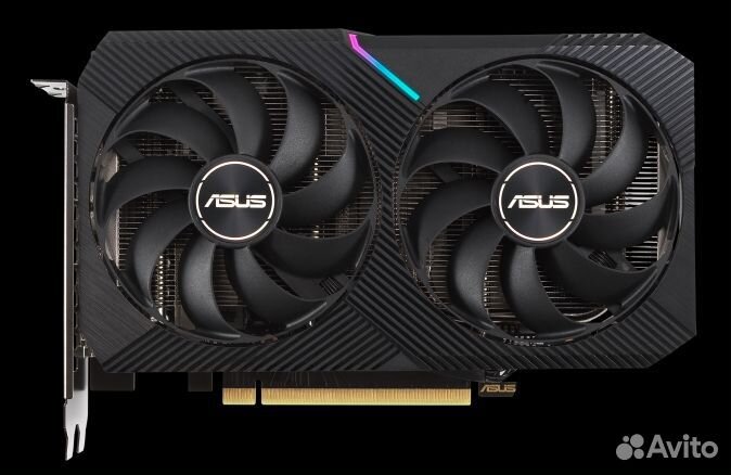 Б/у Видеокарта GeForce RTX 3050 8Гб asus Dual OC E