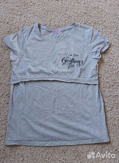 Джинсы и футболка для беременных